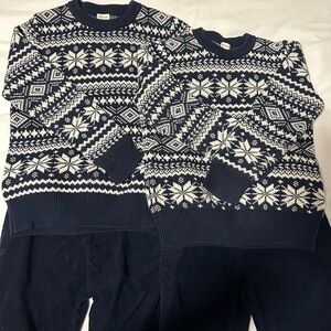 Crewcuts Navy and White Kids Matching Set